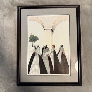 Signed “Nieto 90” Southwestern Print Framed —‎ Amado Peña Jr. Style